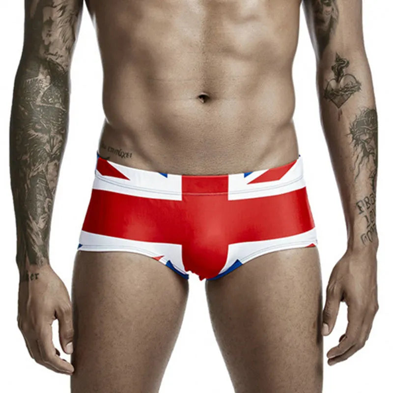 Men's Canada UK USA Flag Swimming Trunks Swimwear