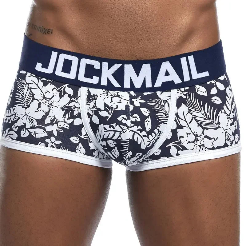 JOCKMAIL Men's Breathable Cotton Mesh Boxers Underwear