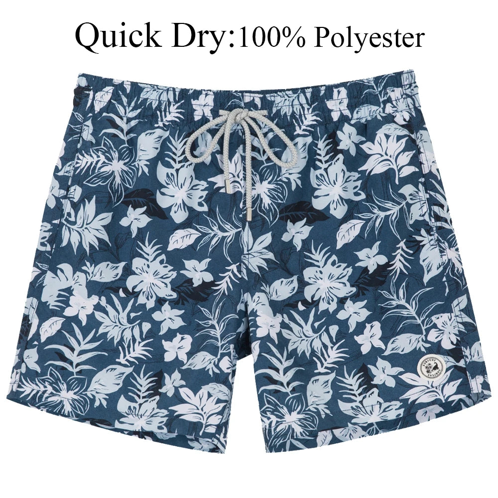 SURFCUZ Men's Board Shorts w/ Mesh Lining & Pockets Swimwear