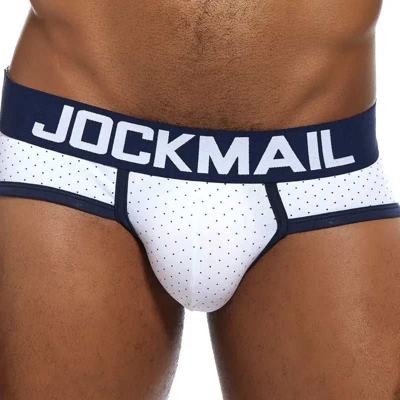 JOCKMAIL Men's Breathable Cotton Briefs Print Underwear