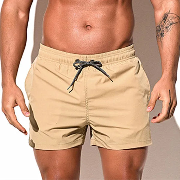 Desmiit Men's Elastic Swimming Shorts Swimwear