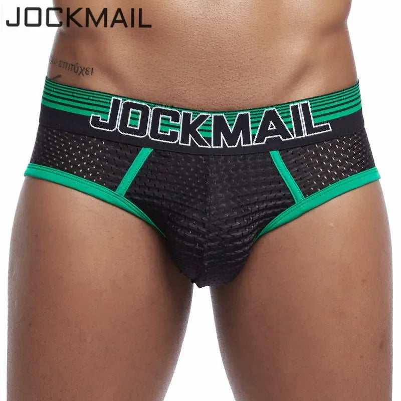 JOCKMAIL Men's Soft Mesh Brief Underwear
