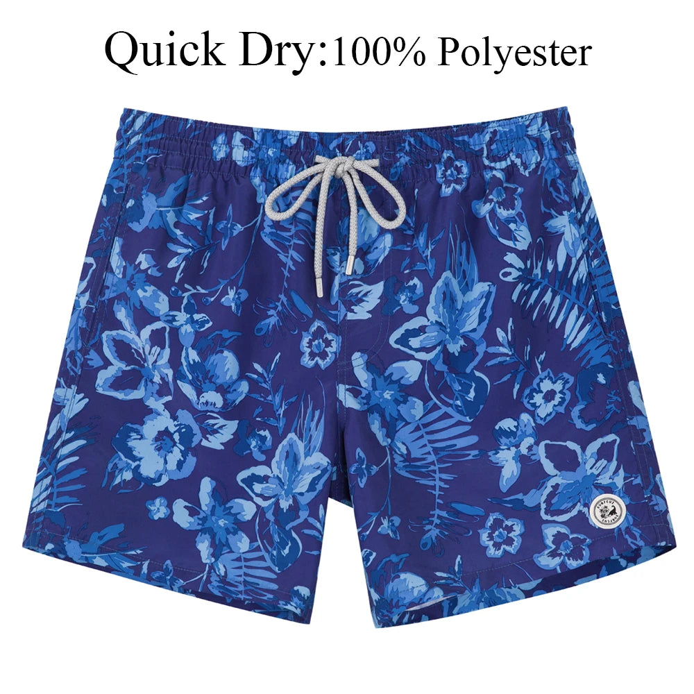 SURFCUZ Men's Board Shorts w/ Mesh Lining & Pockets Swimwear