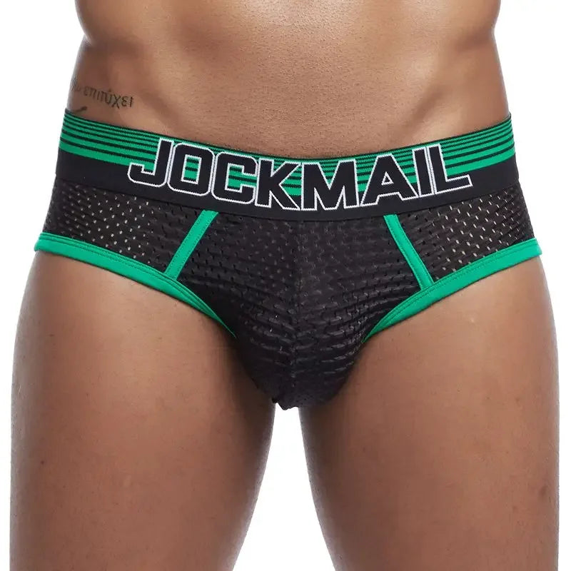 JOCKMAIL Men's Soft Mesh Brief Underwear