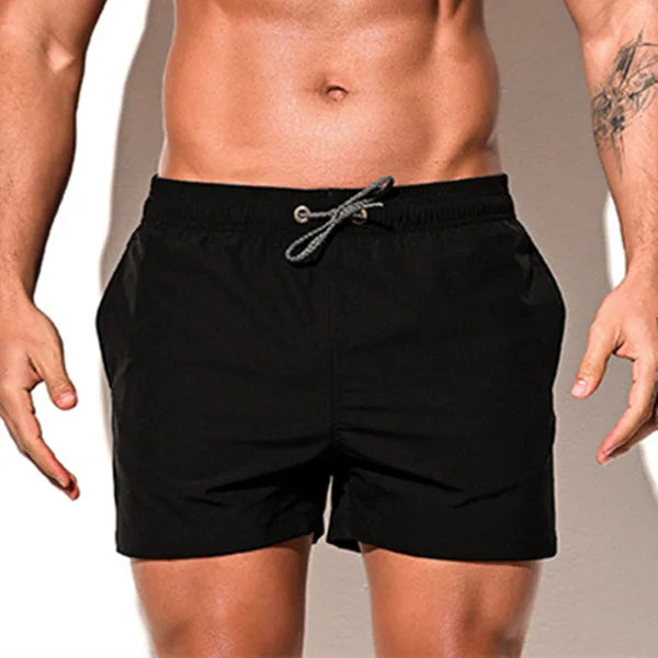 Desmiit Men's Elastic Swimming Shorts Swimwear