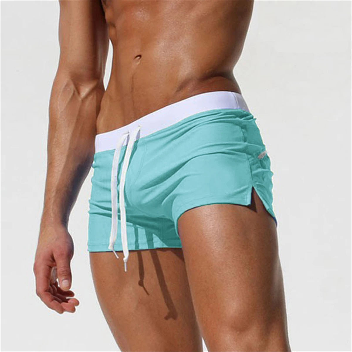ALSOTO Men's Quick Dry Swim Shorts Swimwear