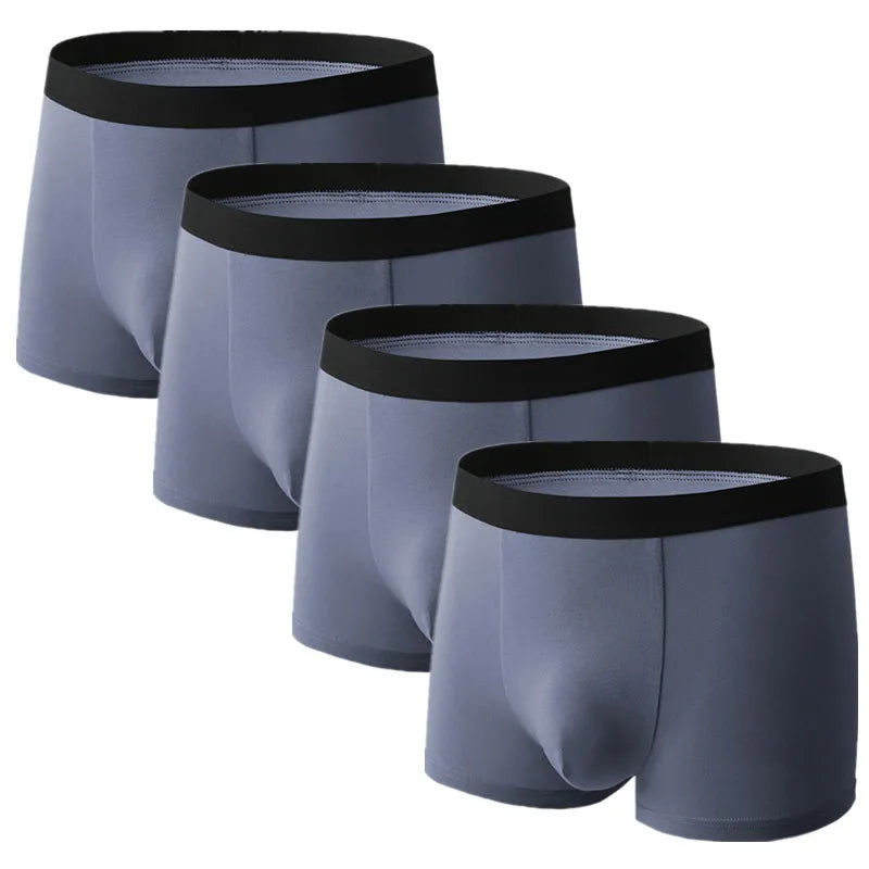 SKY HERO Men's Cotton Boxers (4 pack) (Plus Sizes)