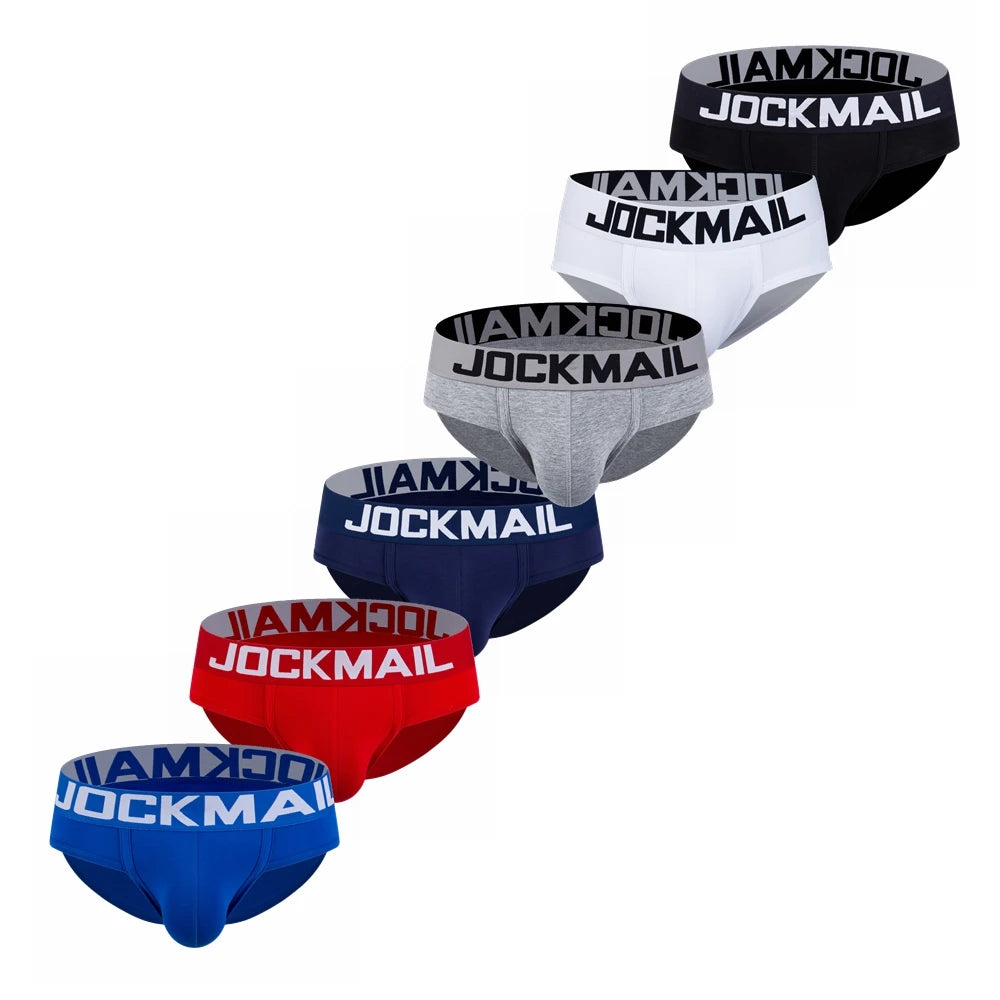 JOCKMAIL Men's Low-Waist Cotton Brief Underwear