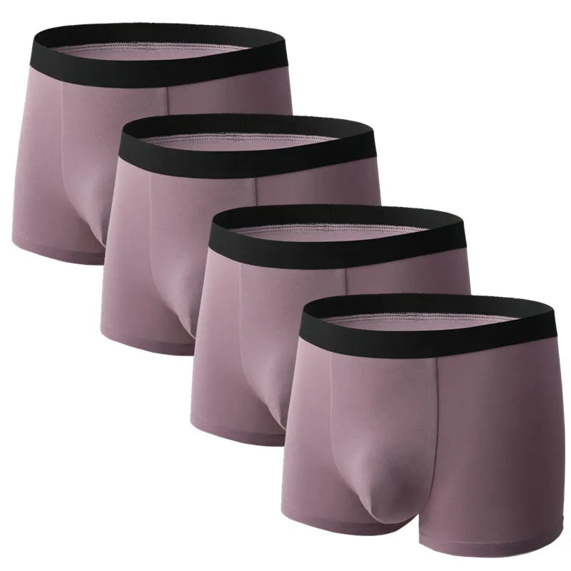 SKY HERO Men's Cotton Boxers (4 pack) (Plus Sizes)