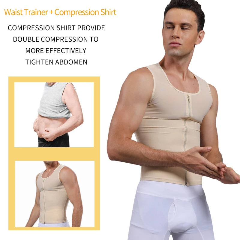 Men's Slimming Body Shaper Compression Shirt Shapewear