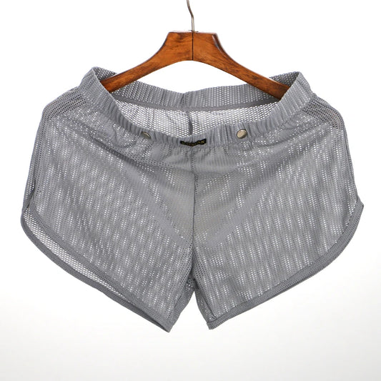Men's Breathable Mesh Boxers Underwear With Enhancing Pouch
