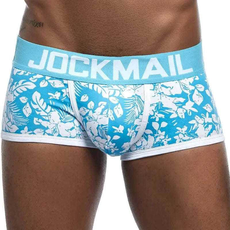 JOCKMAIL Men's Breathable Cotton Mesh Boxers Underwear