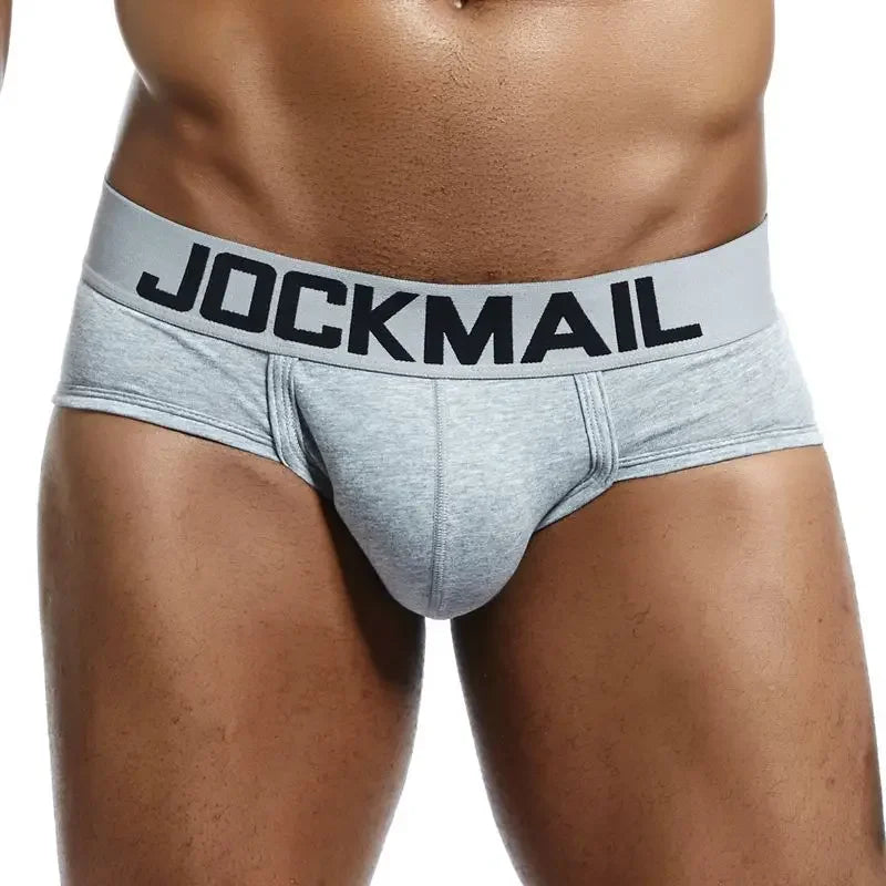 JOCKMAIL Men's Low-Waist Cotton Brief Underwear
