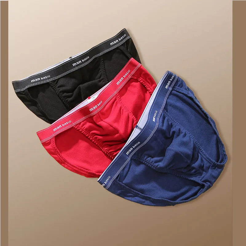 Men's High Hip Cotton Brief Underwear