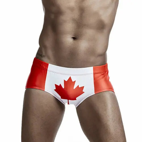 Men's Canada UK USA Flag Swimming Trunks Swimwear