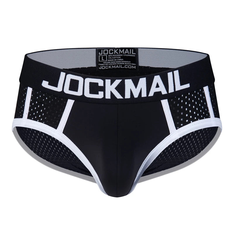 JOCKMAIL Men's Quick-Dry Mesh Brief Underwear
