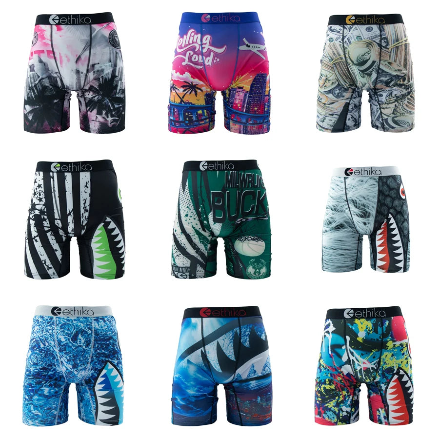 ETHIKA Men's Breathable Mesh Boxers Underwear