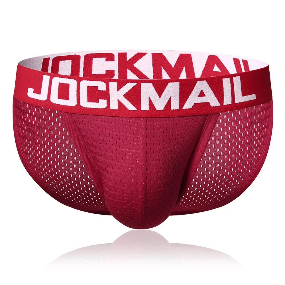 JOCKMAIL Men's Quick-Dry Mesh Brief Underwear