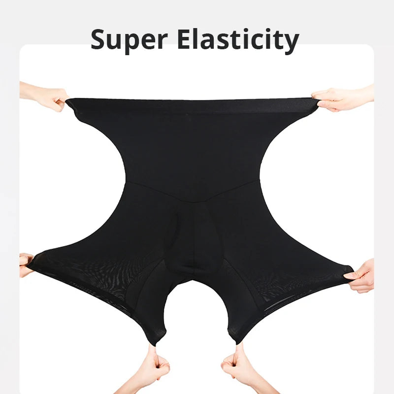 Men Tummy Control High Waist Compression Shorts Shapewear