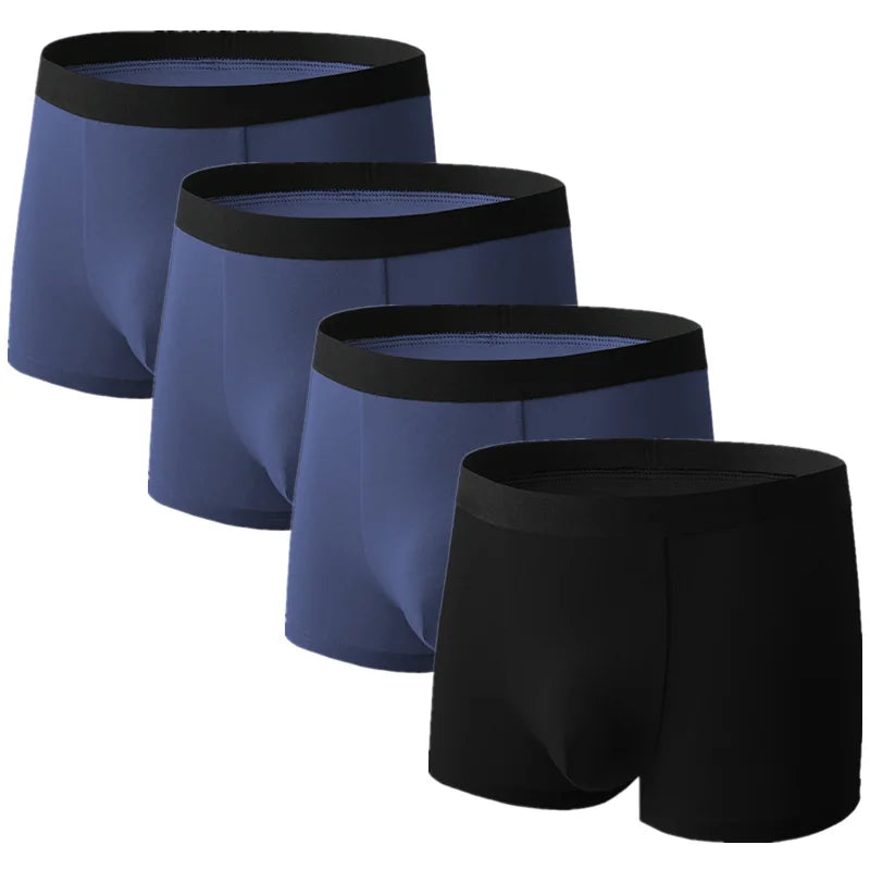 SKY HERO Men's Cotton Boxers (4 pack) (Plus Sizes)