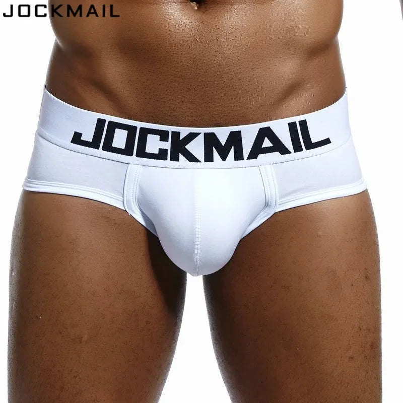 JOCKMAIL Men's Low-Waist Cotton Brief Underwear