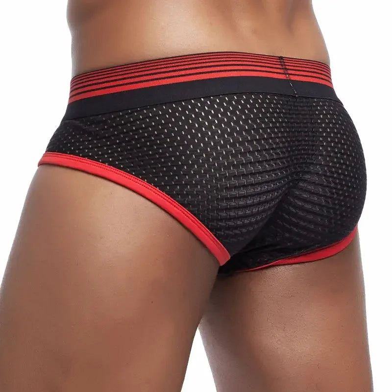 JOCKMAIL Men's Soft Mesh Brief Underwear