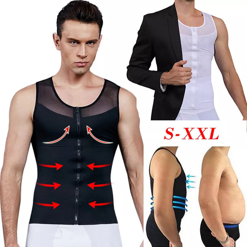 Men's Chest Slimming Shirt Body Shaper Shapewear