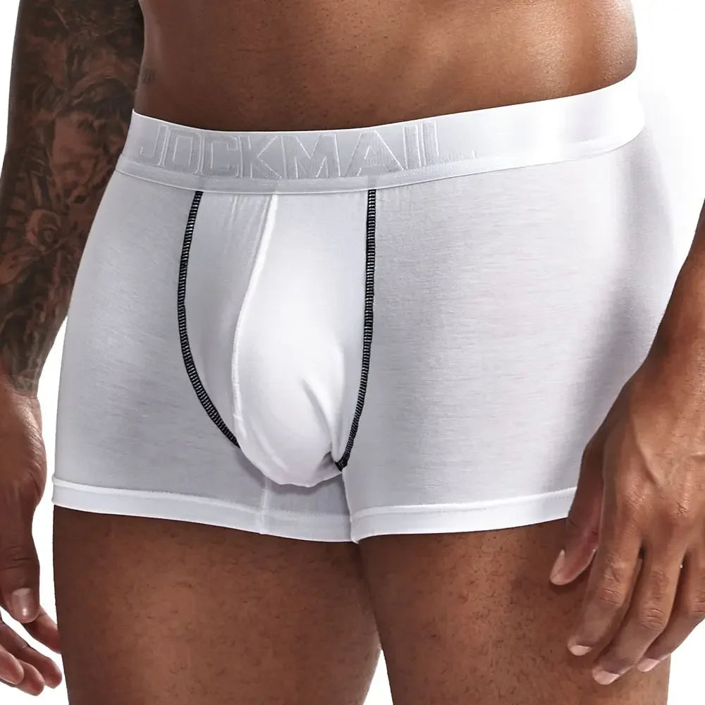 JOCKMAIL Men's Soft Scrotum Care Capsule Separation Boxers Underwear