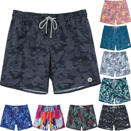 SURFCUZ Men's Board Shorts w/ Mesh Lining & Pockets Swimwear