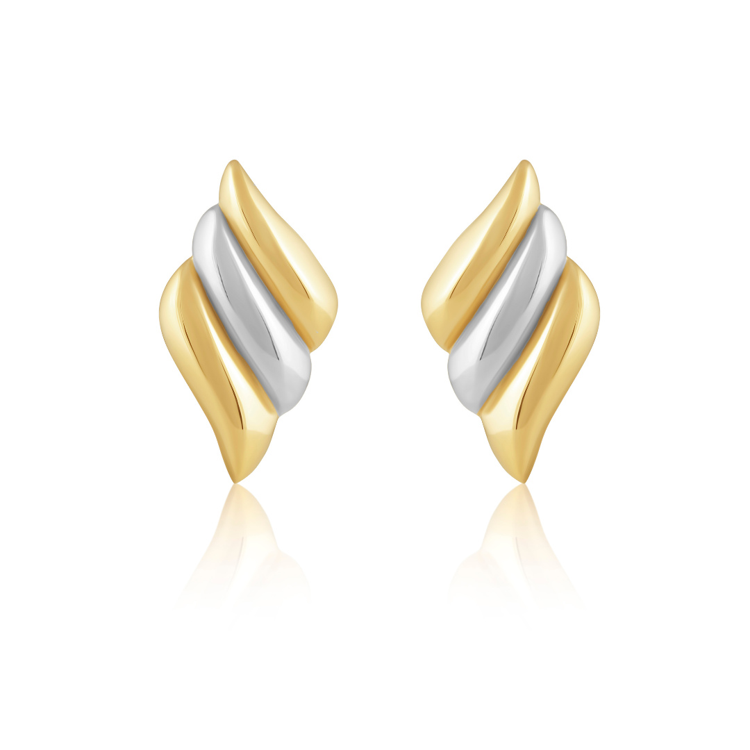 Heather Two Tone Statement Earring