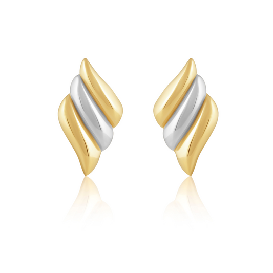 Heather Two Tone Statement Earring