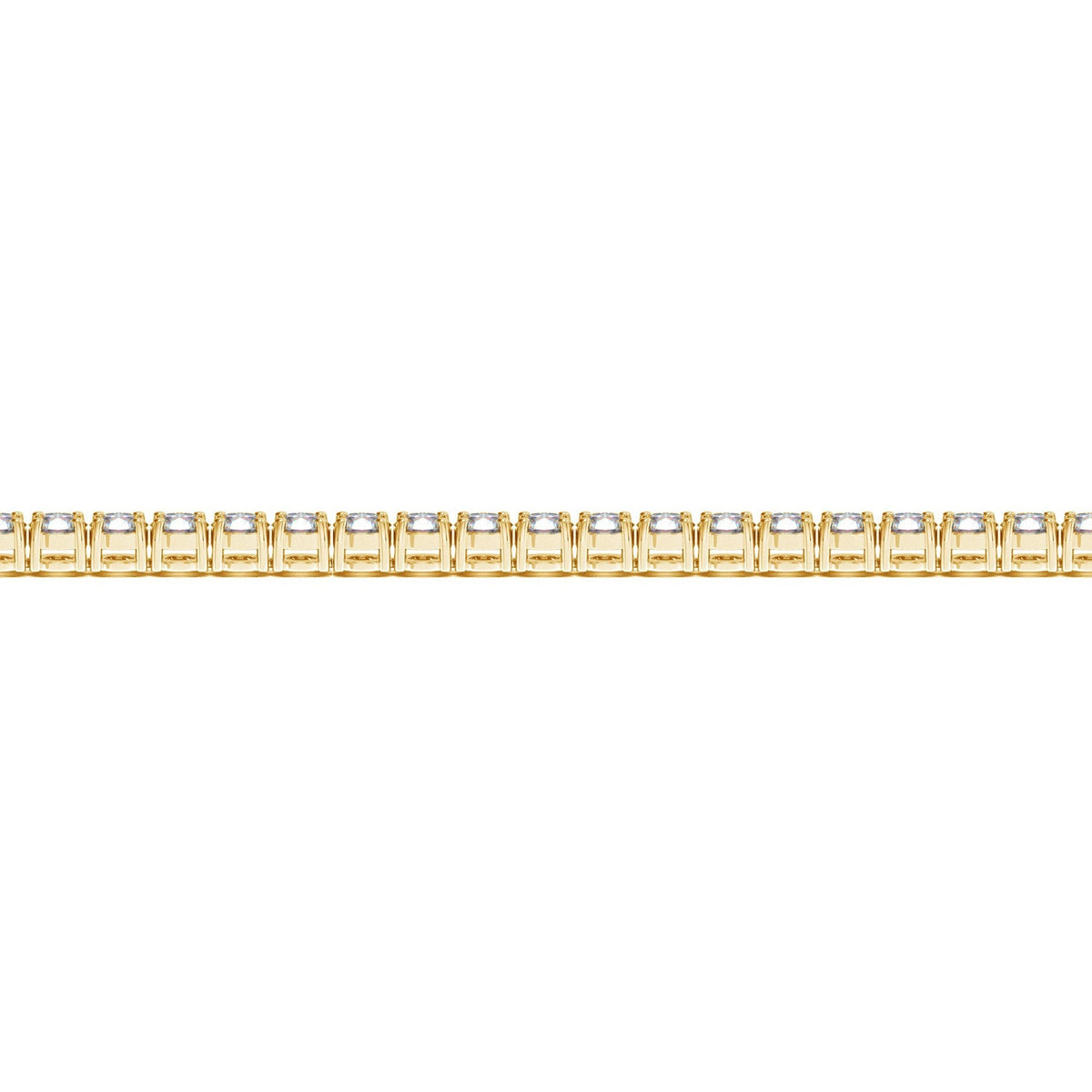 Lab Grown Round Diamond Tennis Bracelet in 14k Yellow Gold (5 cctw  F/G  VS2/SI1)