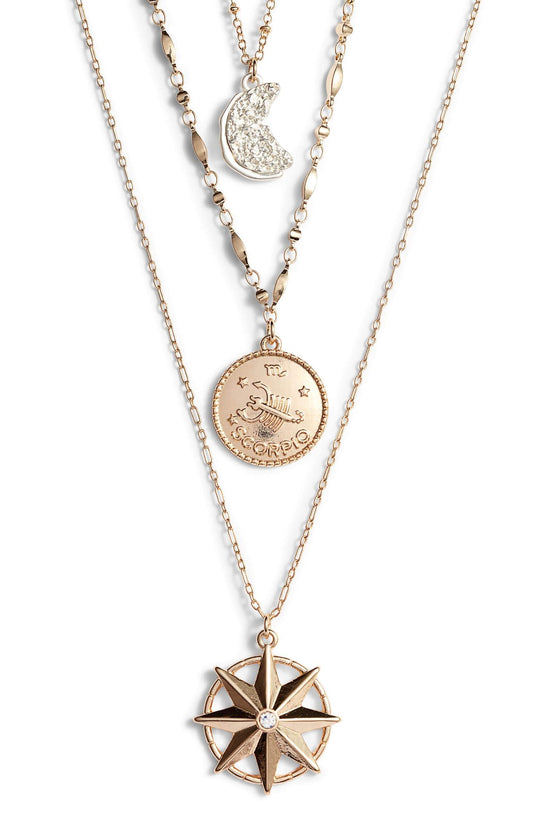 Astrological Charm Necklace - Scorpio