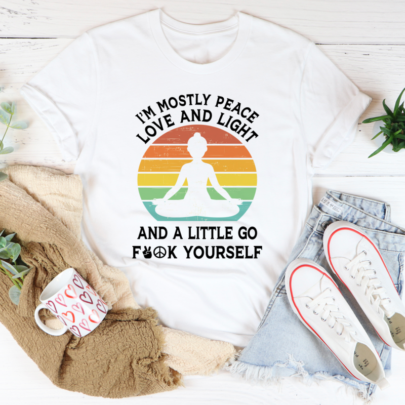 Camiseta Soy mayormente paz, amor y luz