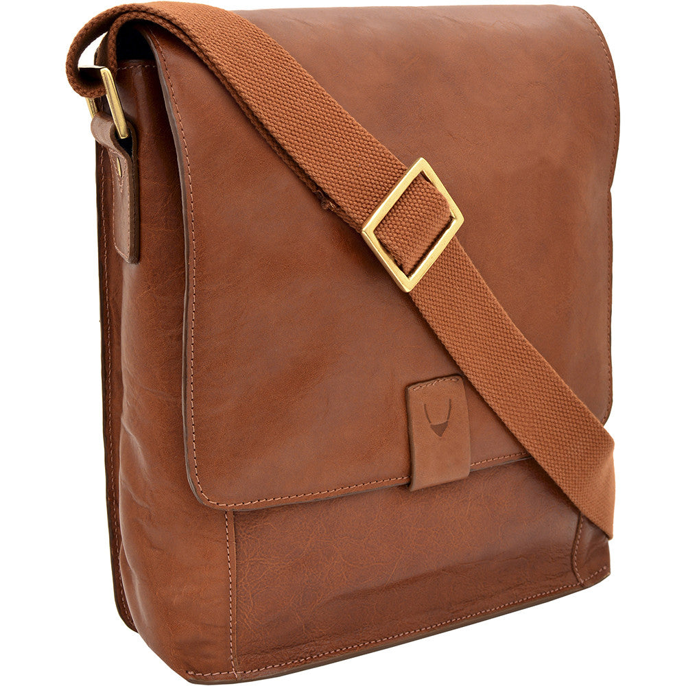 Aiden Medium Vertical Leather Messenger Bag