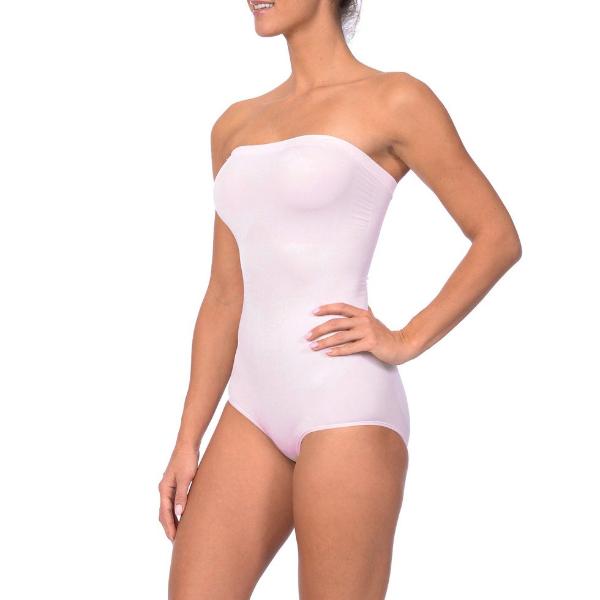 Seamless Strapless Bodysuit Pale Pink