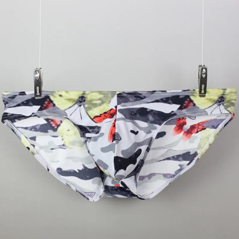 Men's Printed Silk Underwear Brief