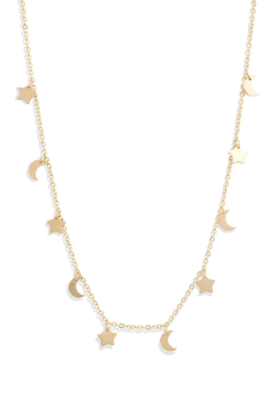 Sun Moon Stars Charm Necklace