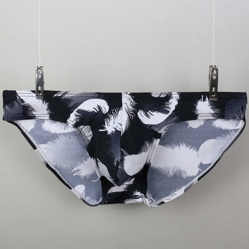 Men's Printed Silk Underwear Brief