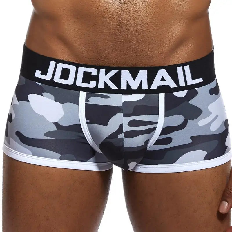 Calzoncillos tipo slip de seda helada con estampado de camuflaje para hombre de JOCKMAIL