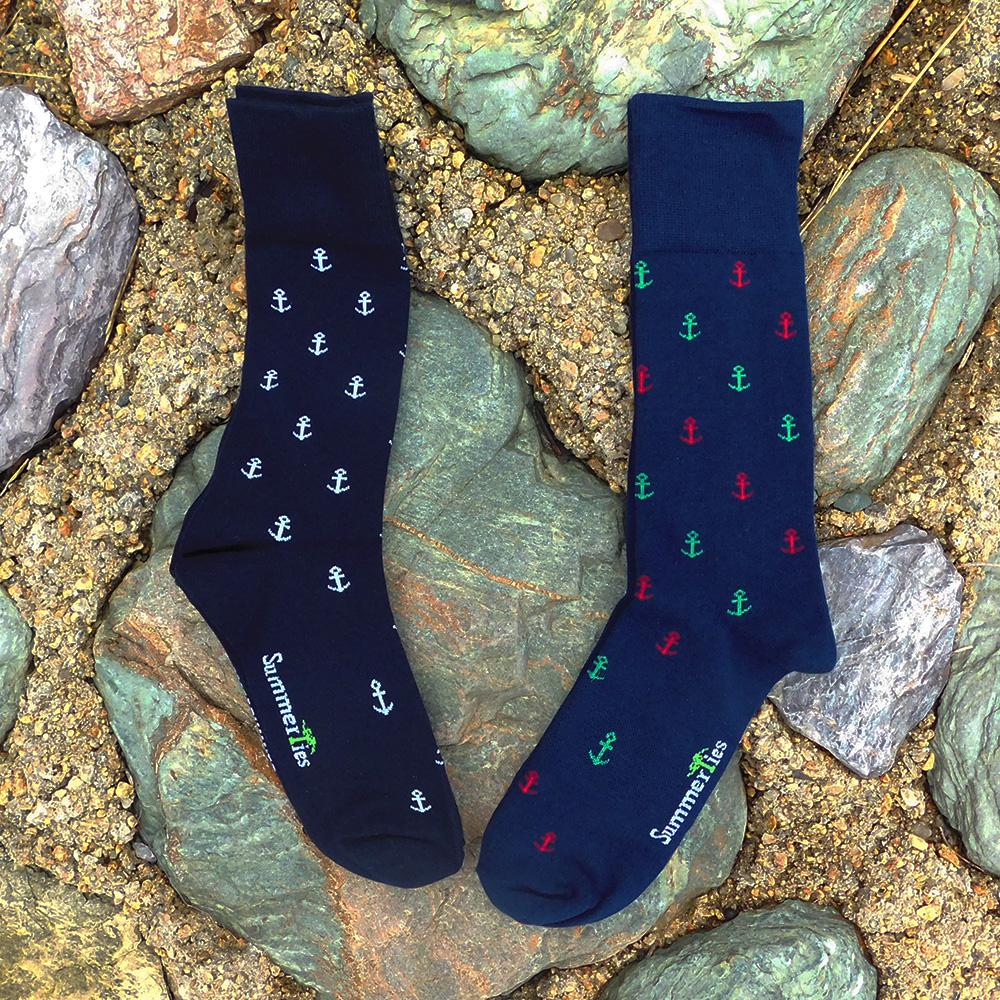 Anchor Socks - Men's Mid Calf - Port & Starboard