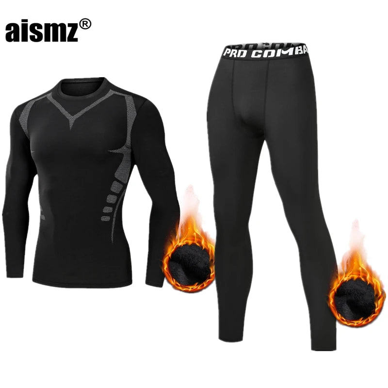 Compression Fleece Winter Long Johns Thermal Underwear