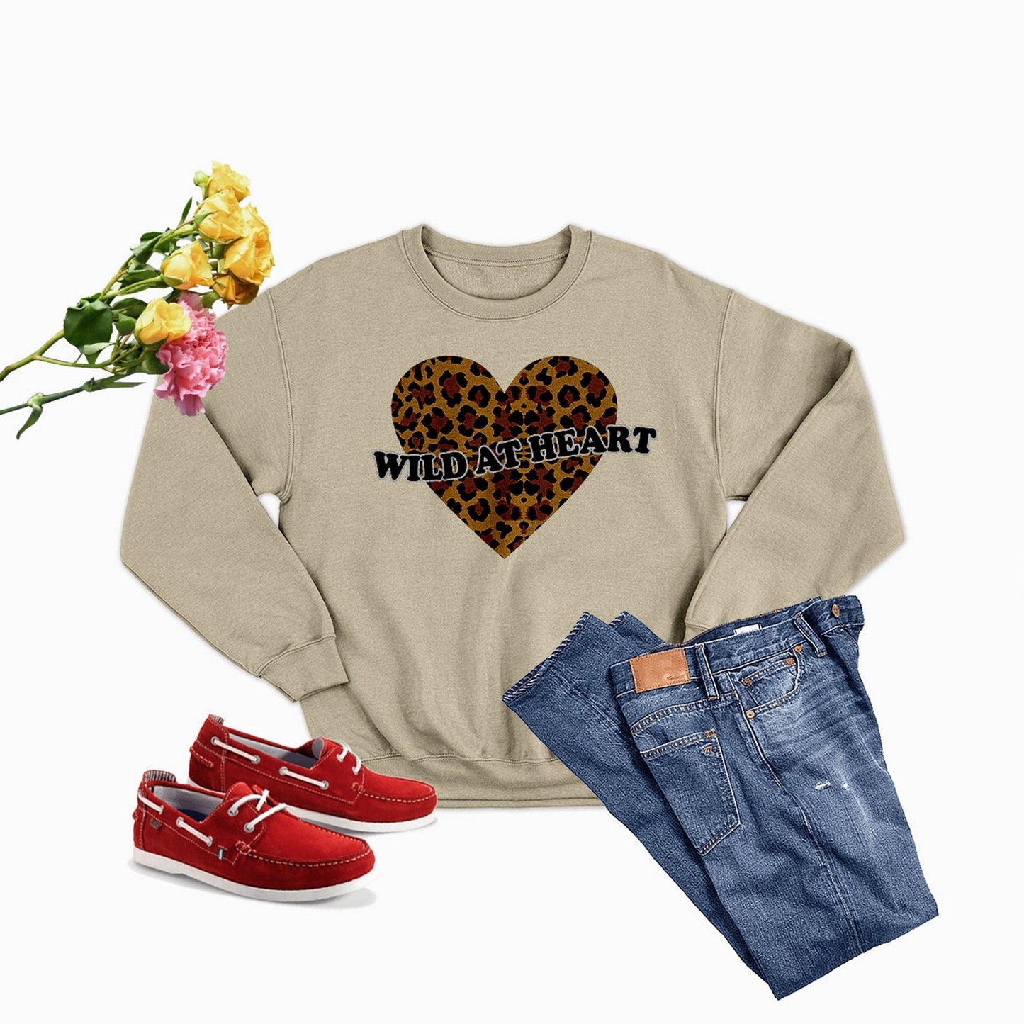 Sudadera con corazón salvaje