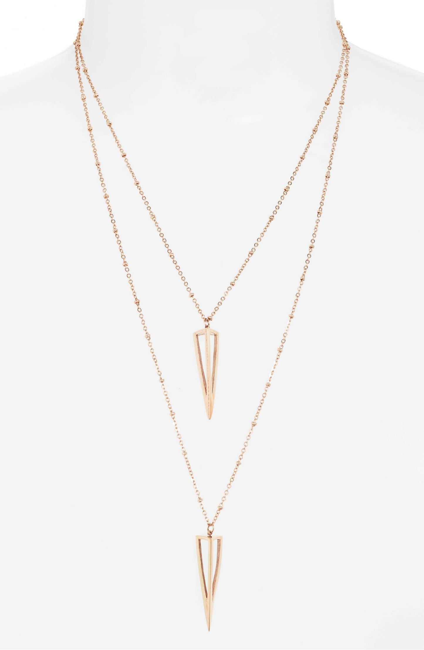 Double Strand Point Necklace