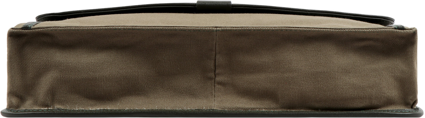 Aiden Canvas Leather Laptop Messenger