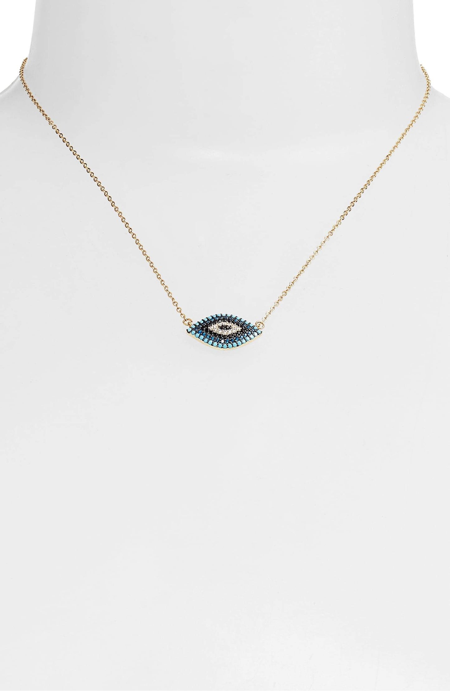 Collar con ojo malvado pavé