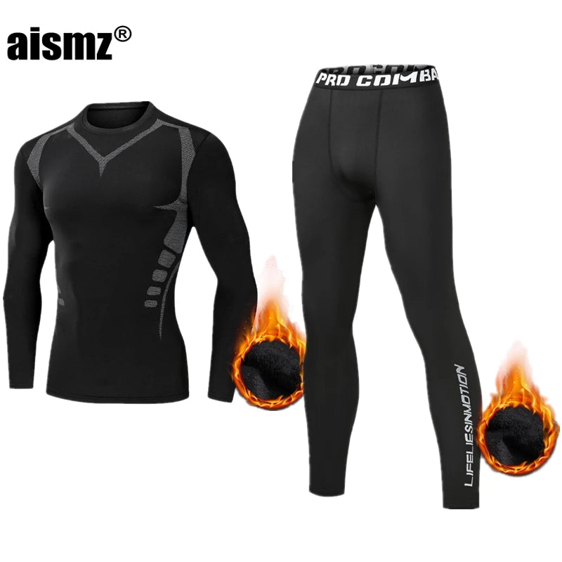 Compression Fleece Winter Long Johns Thermal Underwear