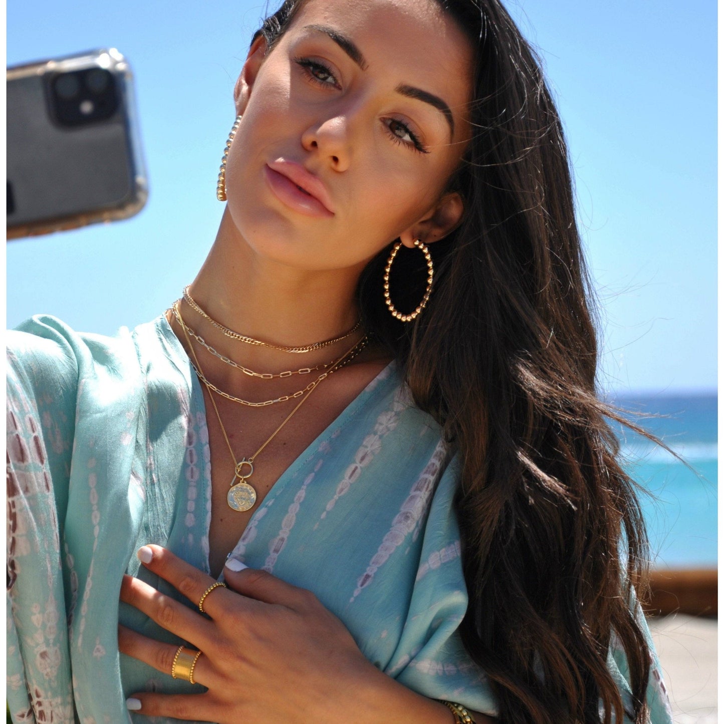 Codie Link Necklace Gold