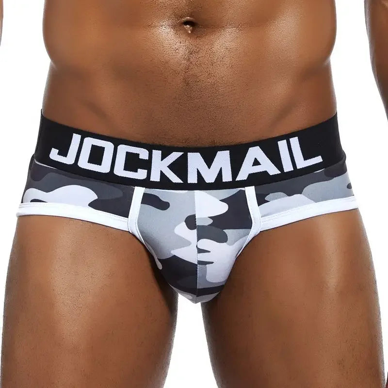 Men's Nylon Ice Silk Animal Cartoon Print Underwear Brief