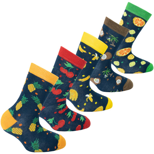 Kids Cheerful Fruits Socks